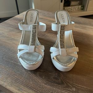 White Sneaker Wedges